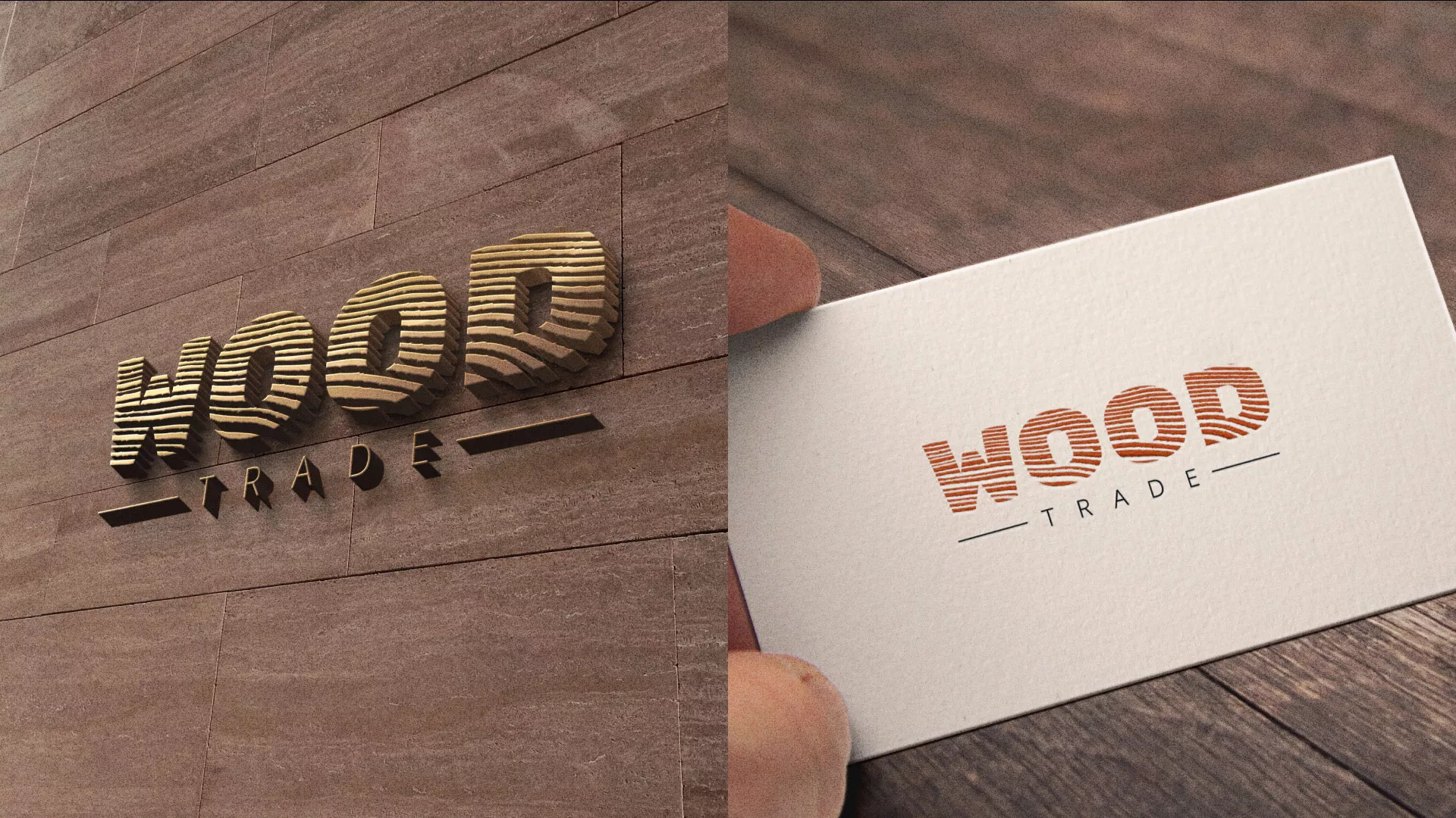 Разработка логотипа для компании «Wood Trade» в Починке